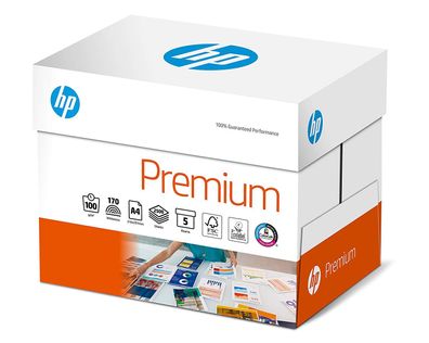 HP Premium Druckerpapier CHP852 - 90 g, DIN-A4, 2500 Blatt (5x500), weiß, Extraglatt