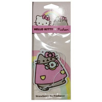 Hello Kitty & Pusheen die Foodie Katze Auto-Lufterfrischer - Erdbeeren (pro Stück)