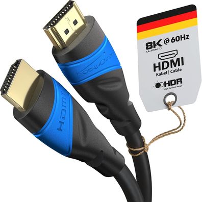 8K & 4K HDMI Kabel 2m Deutsche Flexcore Technik 10K 8K@60Hz & UHD-II-Auflösungen