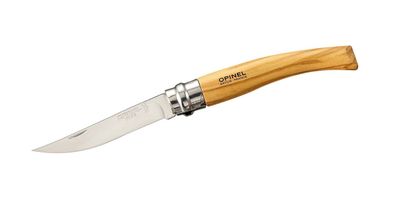 Opinel No 08 EFFILE Taschenmesser, rostfrei, Olivenholz-Griff, Virobloc