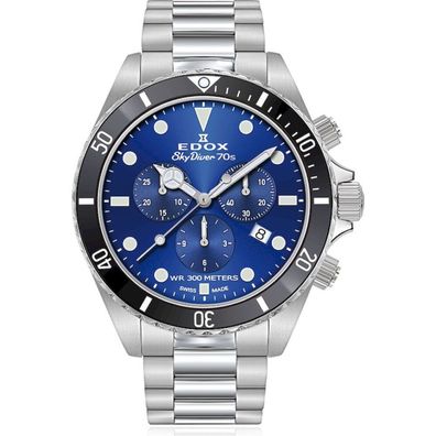 Edox - 10238 3NM BUI - Armbanduhr - Herren - Quarz - Chronograph - SkyDiver 70s