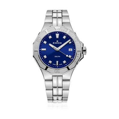 Edox - 53020 3M BUN - Armbanduhr - Damen - Quarz - Delfin Diver Date Lady