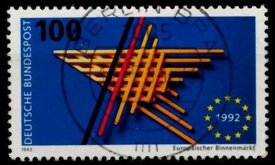 BRD BUND 1992 Nr 1644 zentrisch gestempelt X830362