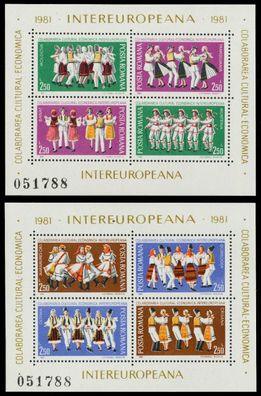 Rumänien Block 178 + 179 postfrisch SAFA4DE