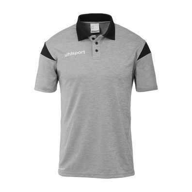 Uhlsport Polo Shirt Squad 27 1002259 Dark Grau Melange/Schwarz-S