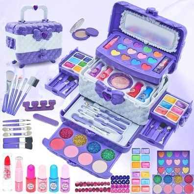 Mrabbitoo Schminkkoffer Mädchen 57pcs Waschbar Spielzeug