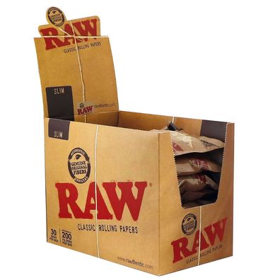 RAW Cellulose Filter Slim 6mm, 30x 200er Tüte