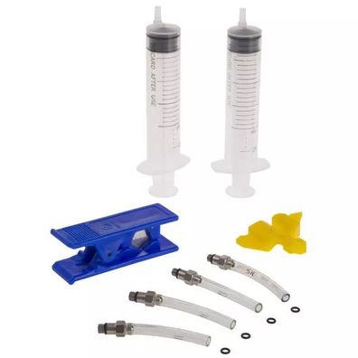 Wartungs-Set Bleedbox, M-Wave, für hydraulische Scheibenbremsen, Messingschlager,