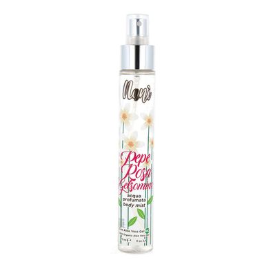 Nanì Körperwasser Pepe Rosa e Gelsomino mit Bio Aloe Vera Gel 75 ml