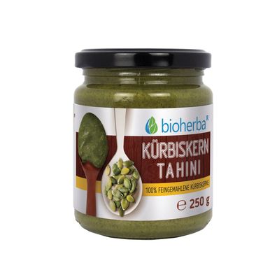 Bioherba Kürbiskern Tahini 100% feingemahlene Cashewkerne
