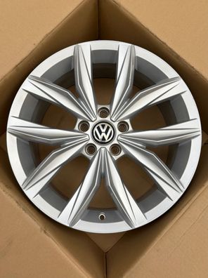4x Original VW Tiguan II AD1 Allspace 18 Zoll Alufelge Kingston 5NN601025N 7Jx18 ET43