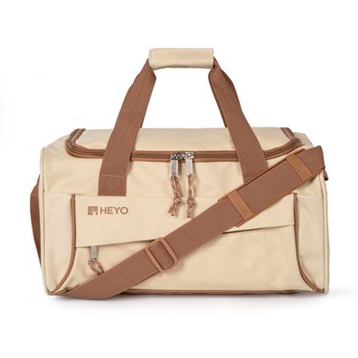 HEYO Sporttasche 24L - 40×30×20 cm - Beige Fitnestasche Reisetasche mit Tragegurt
