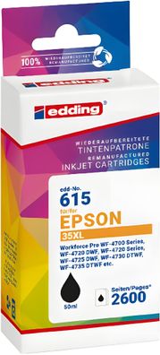 Tintenpatrone EDD-615 ersetzt Epson T35XL (T3591)