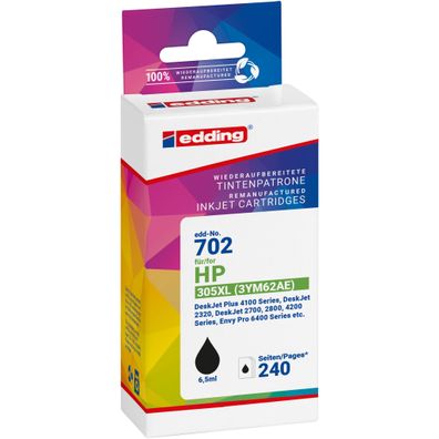 edding Tintenpatrone 18-702 wie HP 305XL 3YM62AE sw