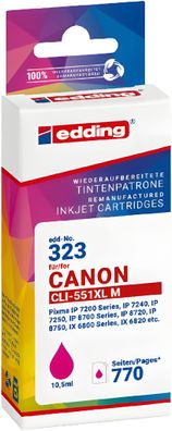 Tintenpatrone EDD-323 ersetzt Canon CLI-551XL