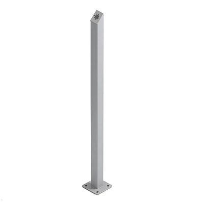 TabLines TBS012S Tablet Bodenständer anschraubbar, eckig, silber