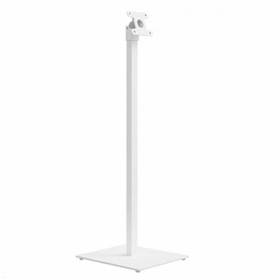 TabLines TBS019W Tablet Bodenständer mit VESA Halterung neigbar, eckig, weiß