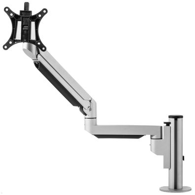 Fellowes Galaxy Single Monitor Tischhalterung mit Klemme (100091510), silber