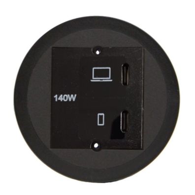 Bachmann PIX Einbau USB-Charger USB-C/USB-C, Ladegerät Unterputz (BM939094)