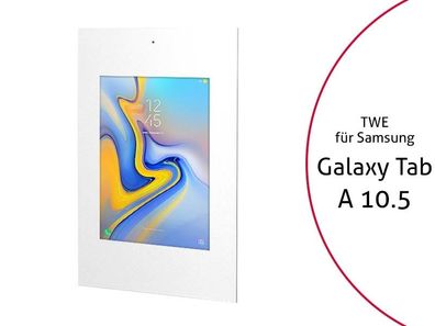 TabLines TWE068W Tablet Wandeinbau für Samsung Tab A 10.5, DS, weiß