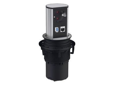 Bachmann Elevator versenkbare Steckdose mit CAT6a/LAN und USB-A (928.0050)