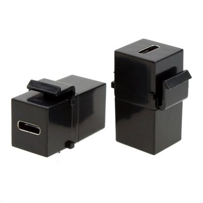 Bachmann USB-C Keystone Modul USB 3.2 mit Power Delivery 100 W, schwarz (BM00224