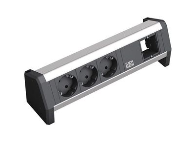 Bachmann DESK 1 3-fach Steckdosenleiste 1x Custom Modul (902.000)