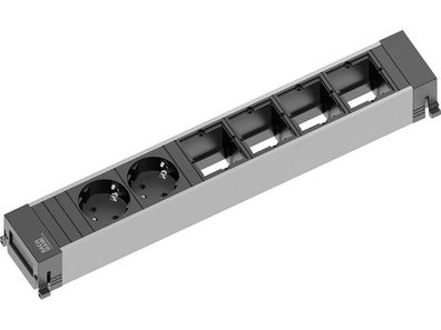 Bachmann Power Frame 6-fach 2x Steckdose 4x Custom Module (916.025)