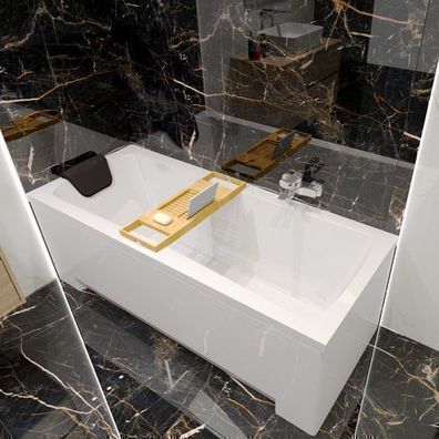 Badewanne Rechteck Optimaz 150x70 + Bambus Ablage | Ablauf & Füße GRATIS !