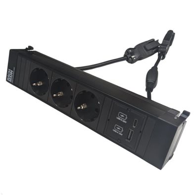 Bachmann Power Frame 4-fach 3x Steckdose 1x USB-Charger A/C (916.500)