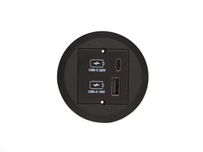 Bachmann PIX Einbau USB-Charger USB-A/USB-C (926.030) Ladegerät Unterputz