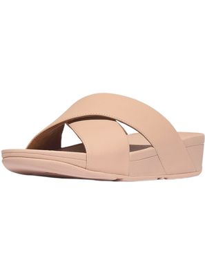 FitFlop Damen Sandalen Lulu Cross Slide Sandals Leather K04