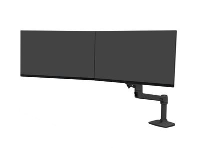 Ergotron LX Dual Tisch Monitorhalterung für USM Tisch, schwarz (46-490-225)