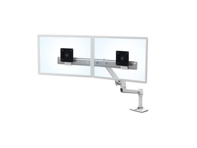 Ergotron LX Dual Tisch Monitorhalterung für USM Tisch, weiß (46-490-217)