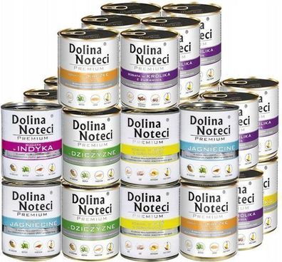 Dolina Noteci Premium Nassfutter für Hunde, Geschmacksmischung, 24 x 800 g