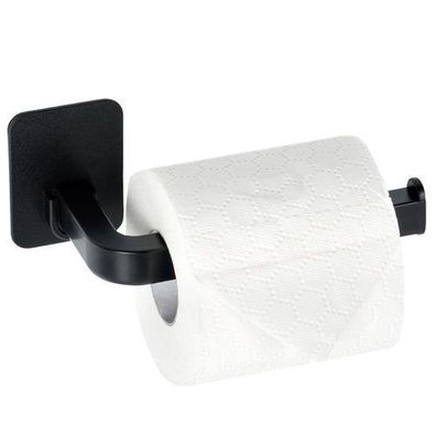 Schwarzer Toilettenpapierhalter 16,5 cm