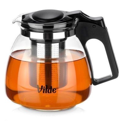 Hitzebeständige Glasteekanne mit Teesieb, 1,15 l