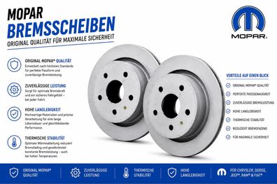 Bremsscheiben HA Ram 1500 Bj:02-25 (Gen.3 & Gen.4) (nur 5-Loch Bremsscheibe) OE