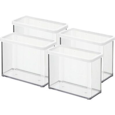 Futterbehälter für Leckerlis, hoch, 4 x 2,1 l, LOFT, weiß, Rotho