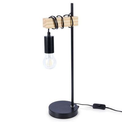 Schwarze Tischlampe 51 cm
