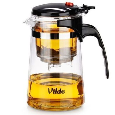 Glaskrug mit Tee-Aufsatz, 680 ml