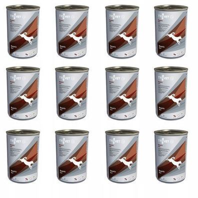 TROVET Hepatic HLD mit Huhn - Nassfutter für Hunde - Dose - 12 x 400 g