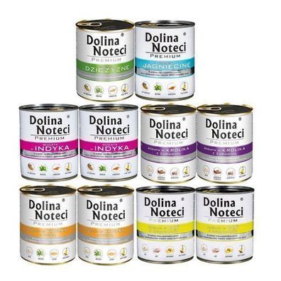 Dolina Noteci Premium Nassfutter für Hunde, Geschmacksmischung, 10 x 800 g