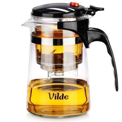 Glaskrug mit Tee-Aufsatz, 600 ml