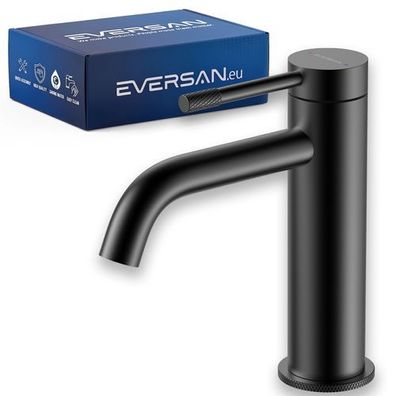 Eversan Waschtischarmatur Premium LOKE Schwarz kleine Ausführung Einhebelmischer