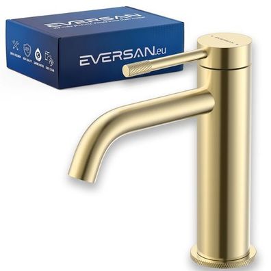 Eversan Waschtischarmatur Premium LOKE Gold kleine Ausführung Einhebelmischer