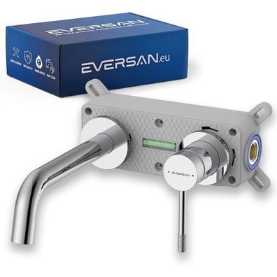 Eversan Unterputz-Waschtischarmatur Premium LOKE Chrom mit Box