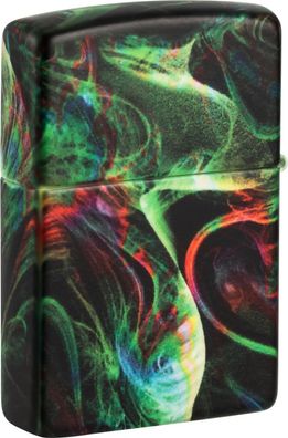 ZIPPO Benzinfeuerzeug, Sturmfeuerzeug, "Psychedelic Swirl", color Image 540°, bunt