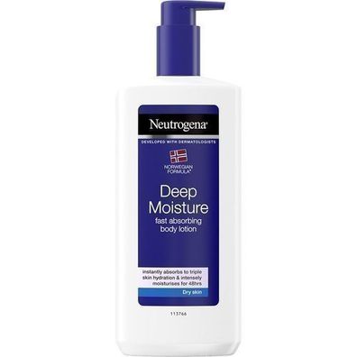 Neutrogena Tiefenwirksame Feuchtigkeitslotion für den Körper, 400 ml
