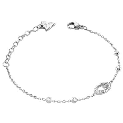 Guess Schmuck Damen-Armband Camden Silberfarben S JUBB06337JWRHS